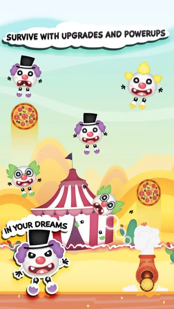 Clowny Rain - Endless Arcade Shooter应用截图