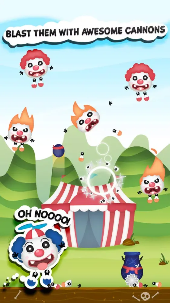 Clowny Rain - Endless Arcade Shooter应用截图