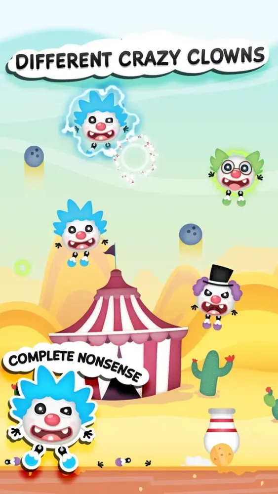 Clowny Rain - Endless Arcade Shooter应用截图