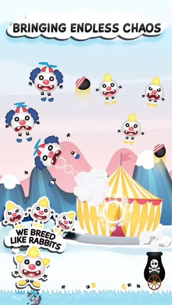 Clowny Rain - Endless Arcade Shooter应用截图