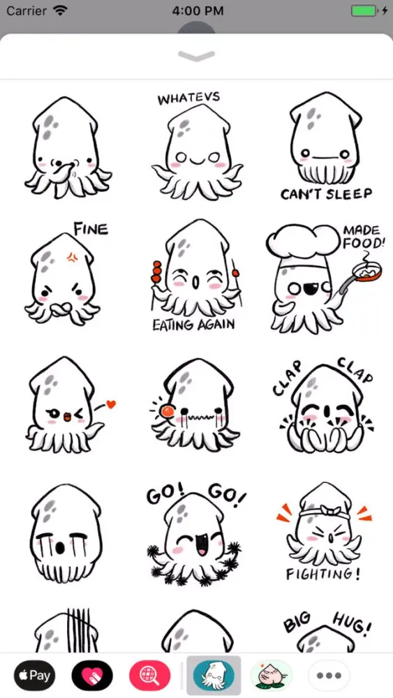 صور Baby Squid Stickers