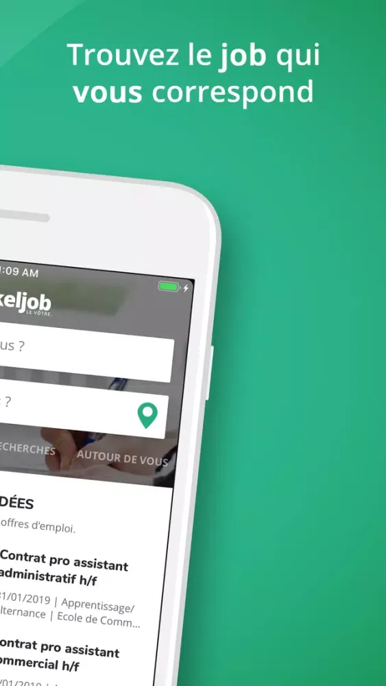 Captures d'écran de Keljob : offres d’emploi