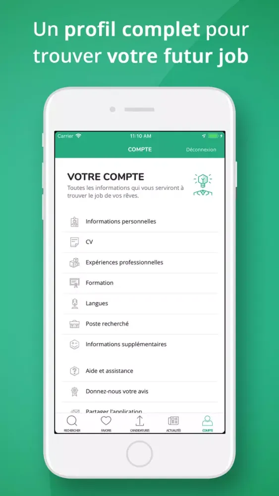 Captures d'écran de Keljob : offres d’emploi