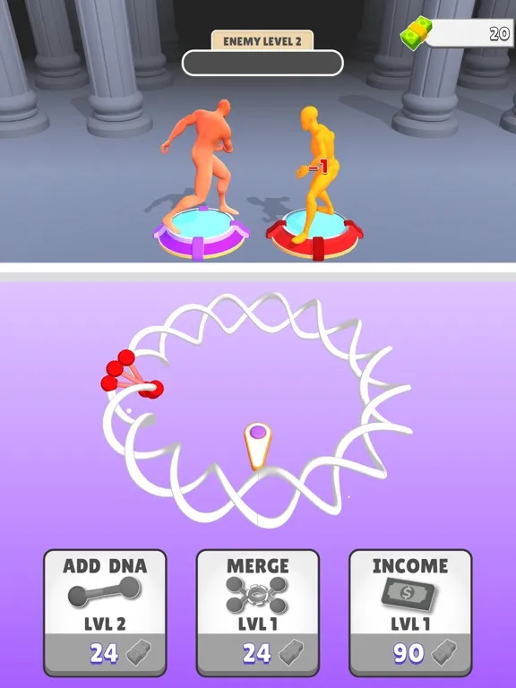 Captures d'écran de DNA Evolve Clicker iPad 