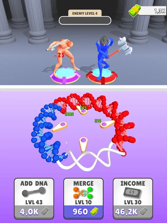 Captures d'écran de DNA Evolve Clicker iPad 