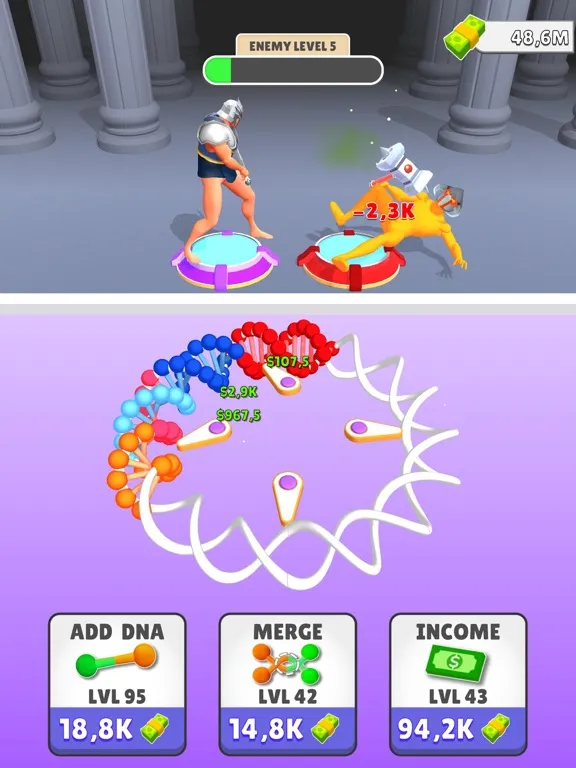 Captures d'écran de DNA Evolve Clicker iPad 