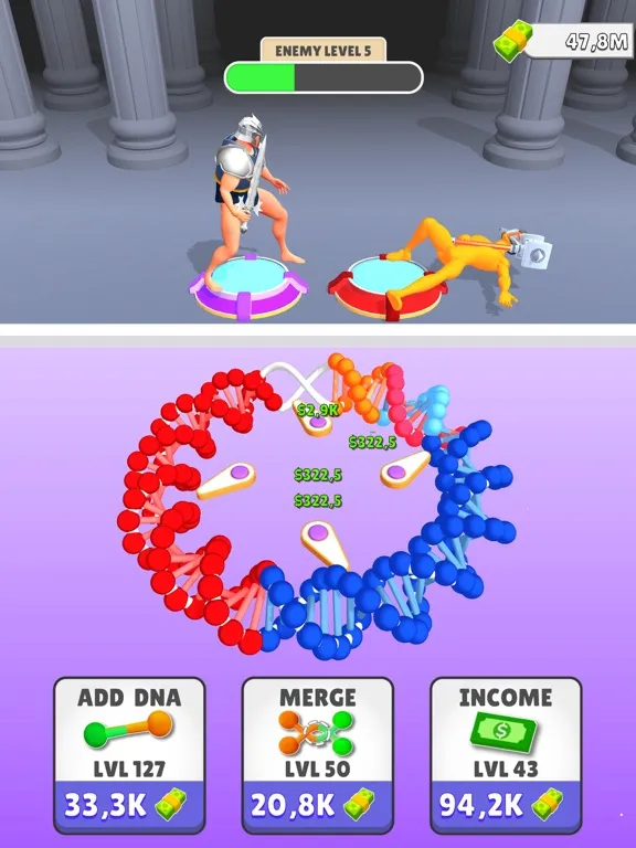 Captures d'écran de DNA Evolve Clicker iPad 