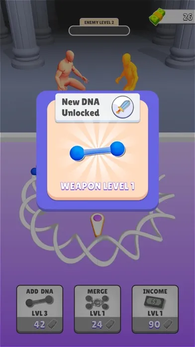 Captures d'écran de DNA Evolve Clicker
