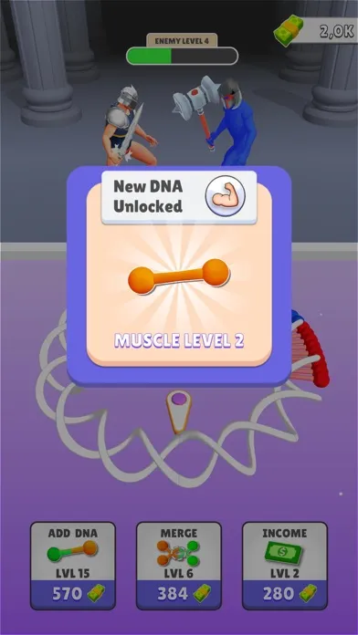 Captures d'écran de DNA Evolve Clicker