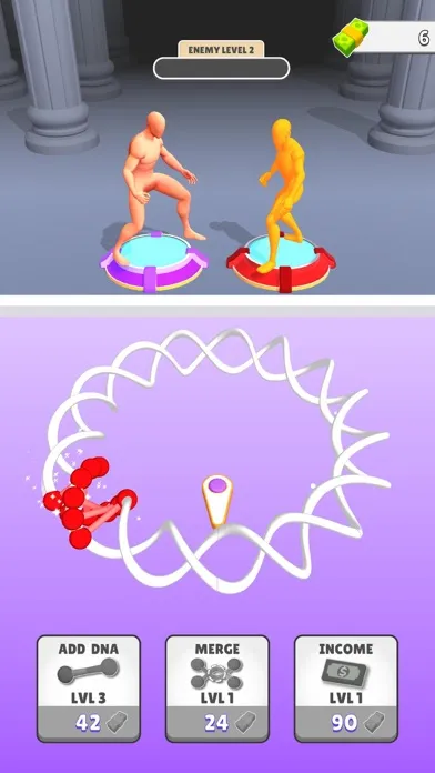 Captures d'écran de DNA Evolve Clicker