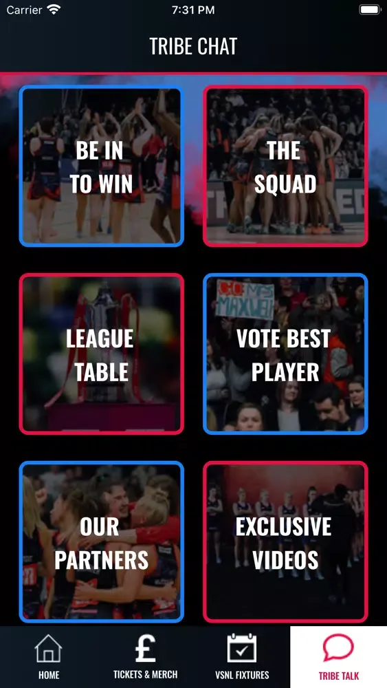 Ảnh chụp màn hình của Sirens Netball