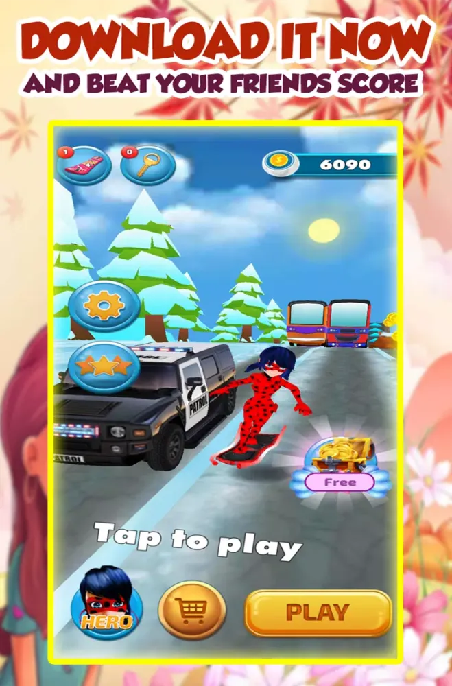 Zrzuty ekranu Castle Ladybug Jungle Run