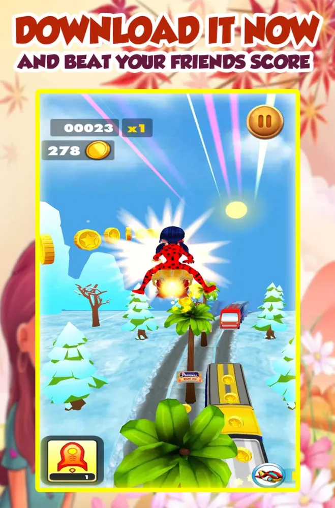 Zrzuty ekranu Castle Ladybug Jungle Run