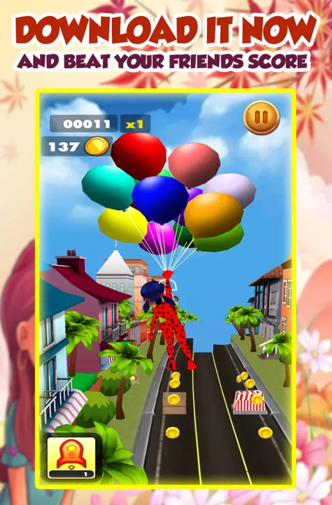 Zrzuty ekranu Castle Ladybug Jungle Run