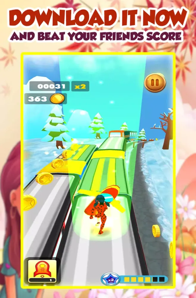 Zrzuty ekranu Castle Ladybug Jungle Run