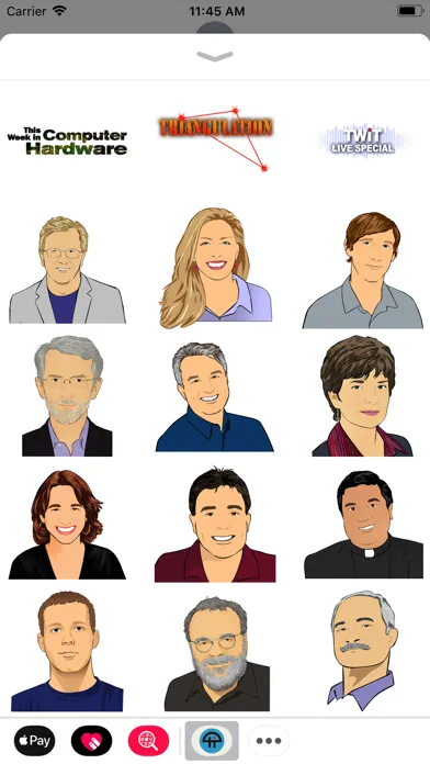 Screenshot di TWiT Stickers