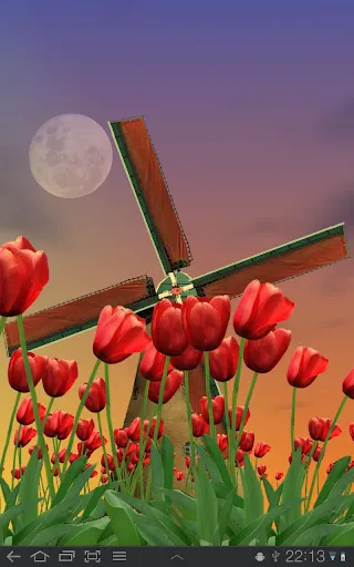 Captures d'écran de Tulip Windmill Live Wallpaper