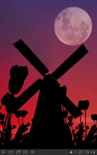 Captures d'écran de Tulip Windmill Live Wallpaper