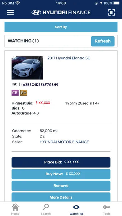 Tangkapan layar Hyundai Finance Dealer Direct