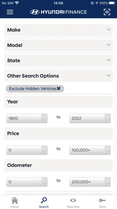 Tangkapan layar Hyundai Finance Dealer Direct