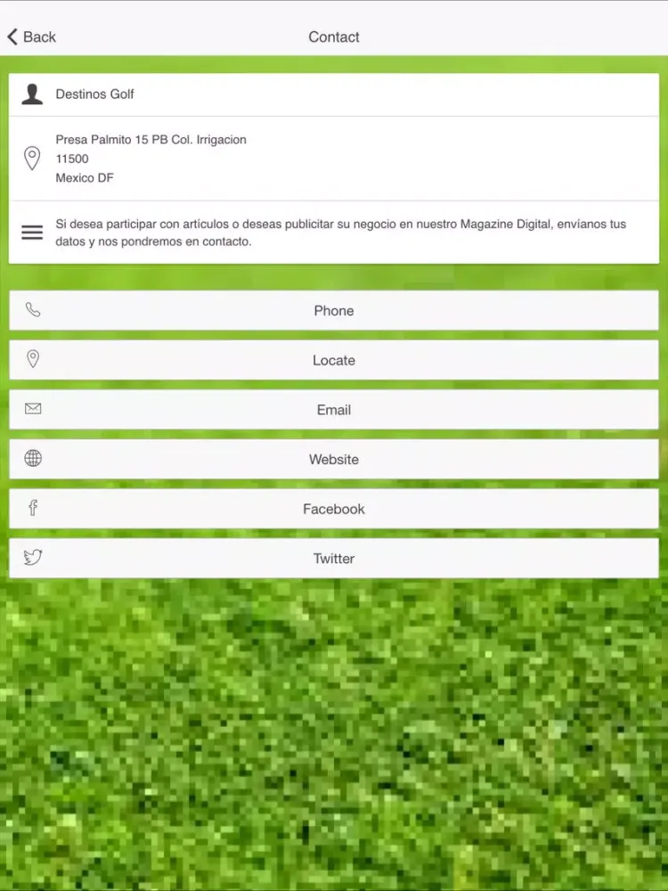 Destinos Golf iPad 應用截圖