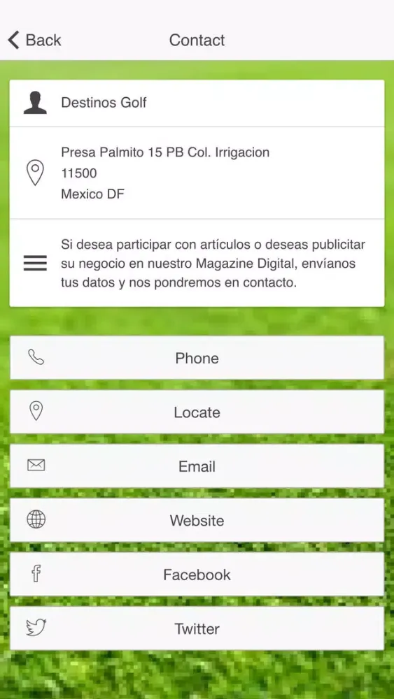 Destinos Golf應用截圖