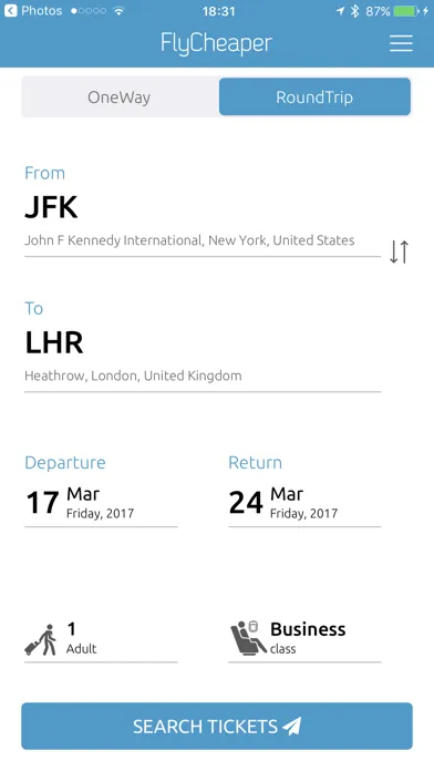 FlyCheaper Screenshots