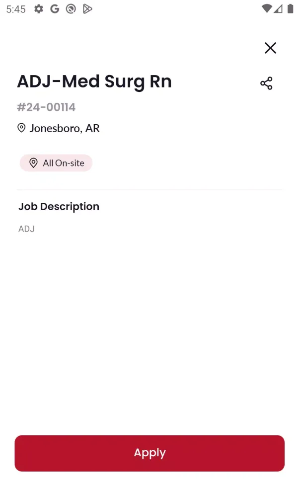 ADEX Medical Staffing Screenshots