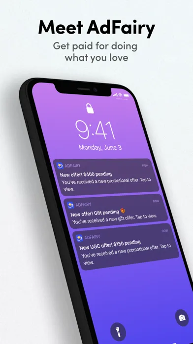 AdFairy—Monetize Your Socials Ekran Görüntüleri
