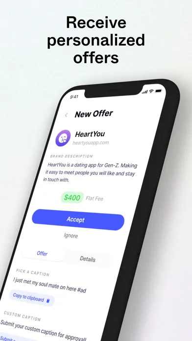 AdFairy—Monetize Your Socials Ekran Görüntüleri