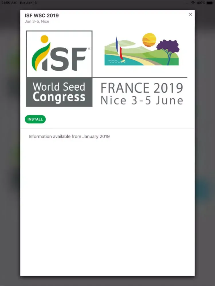 ISF World Seed Congress iPad  سکرین شاٹس
