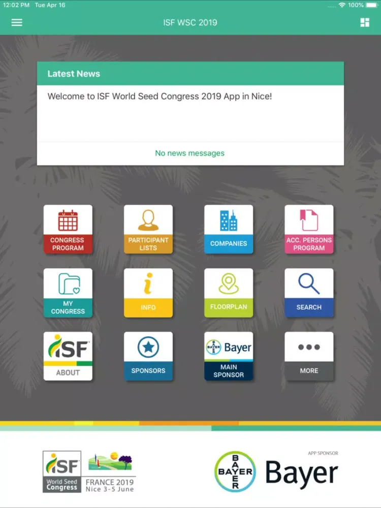 ISF World Seed Congress iPad  سکرین شاٹس