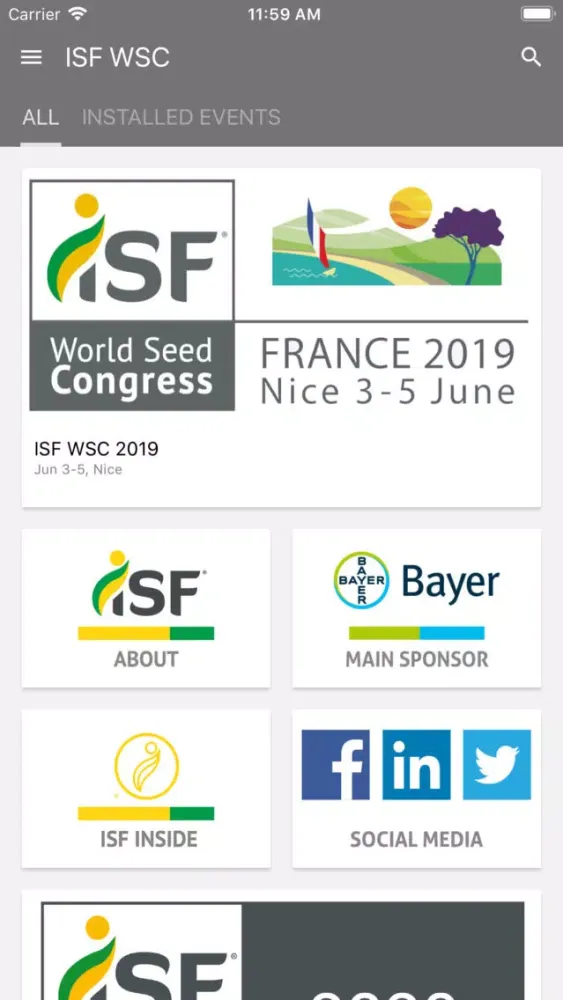 ISF World Seed Congress سکرین شاٹس