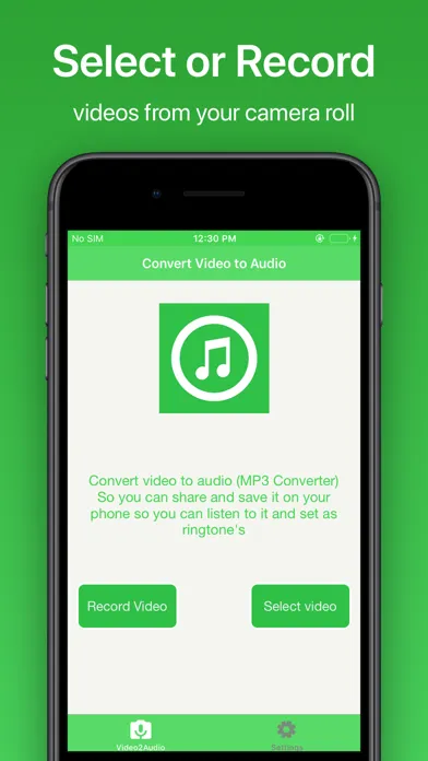 Video2Audio Converter स्क्रीनशॉट