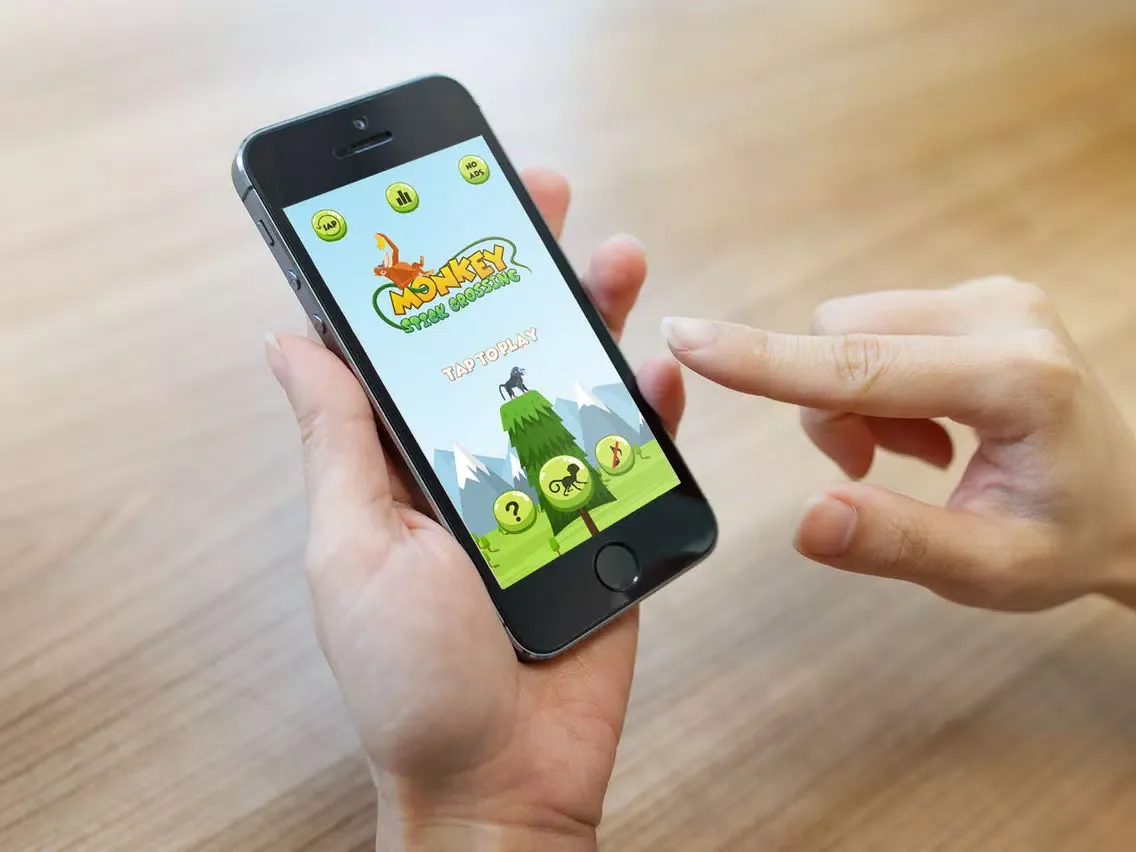 Ảnh chụp màn hình của Monkey Stick Crossing iPad 