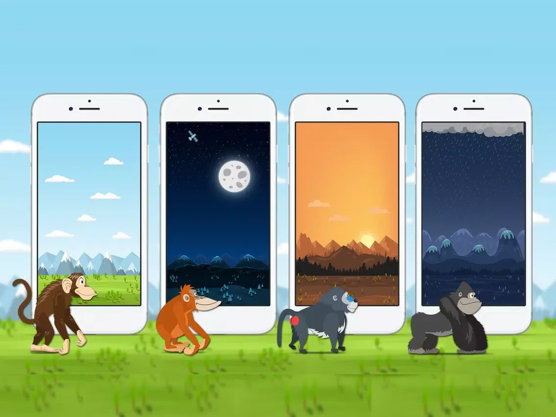Ảnh chụp màn hình của Monkey Stick Crossing iPad 