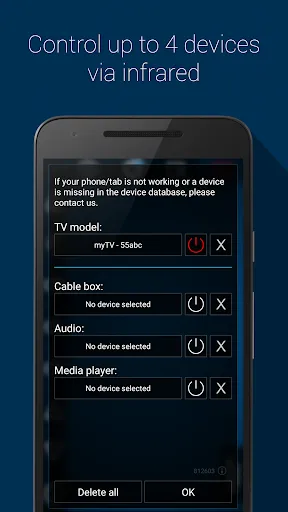 Smart TV Remote Screenshots