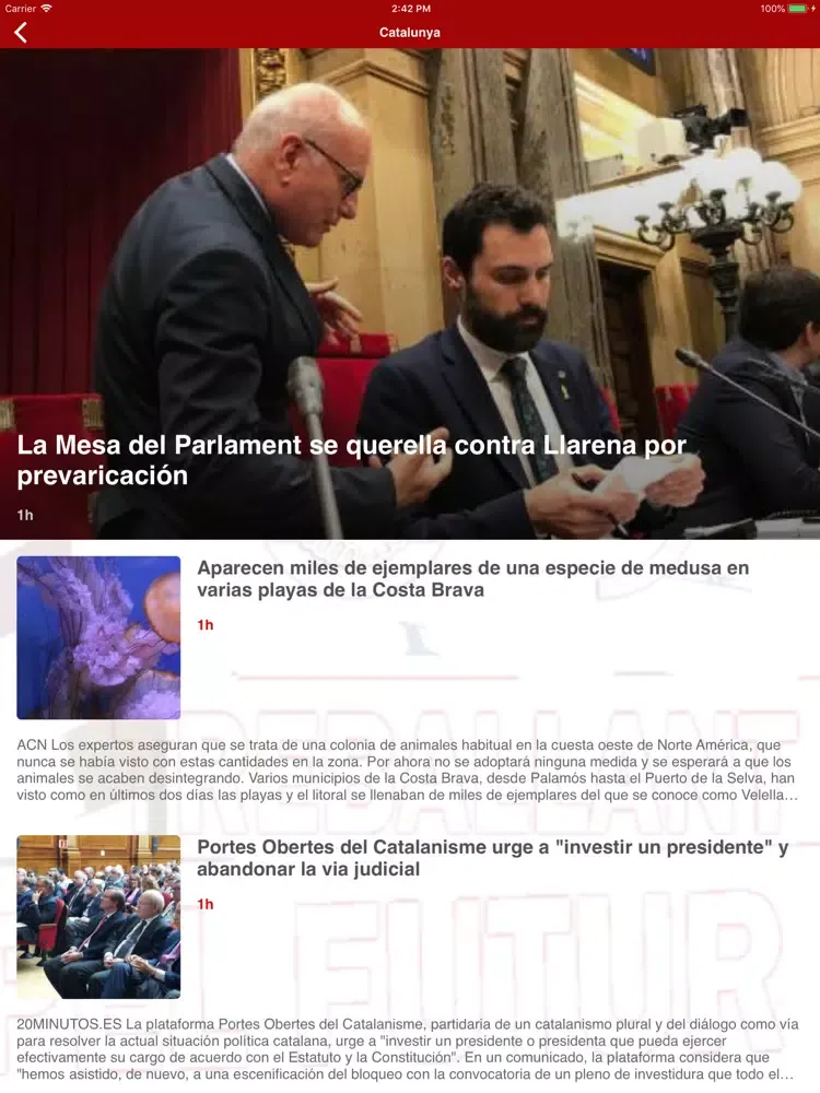 Capturas de pantalla de UGT FICA iPad 
