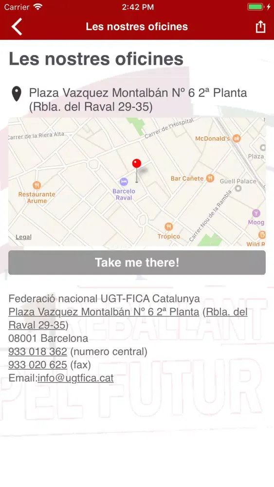 Capturas de pantalla de UGT FICA
