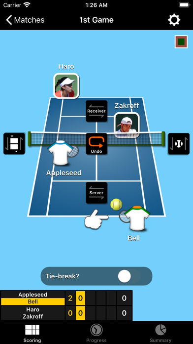 TennisRecord سکرین شاٹس