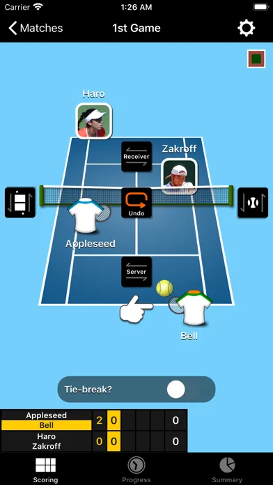 TennisRecord スクリーンショット
