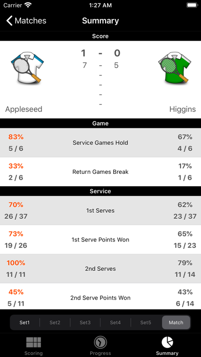 TennisRecord سکرین شاٹس