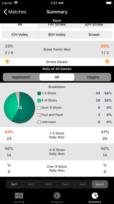 TennisRecord سکرین شاٹس