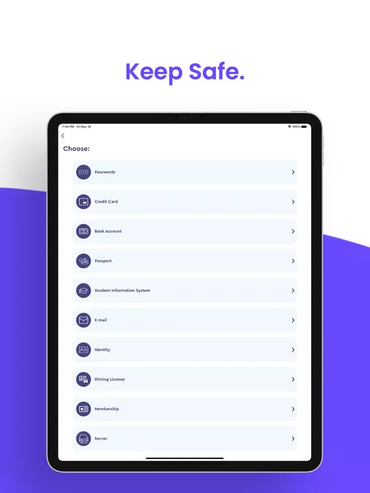 Captures d'écran de Lock For Accounts: Lock Any iPad 