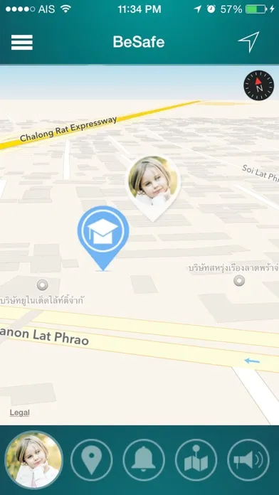 Tangkapan layar BeSafeApp