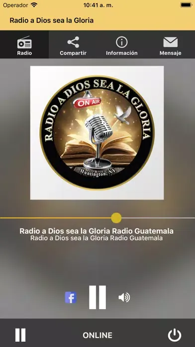 Capturas de tela do Radio a Dios sea la Gloria