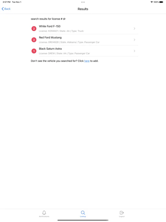 C-Park Enforce iPad 应用截图
