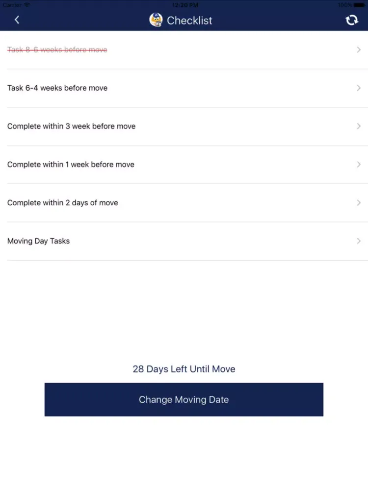 Screenshot di Moving App - Moving Checklist iPad 