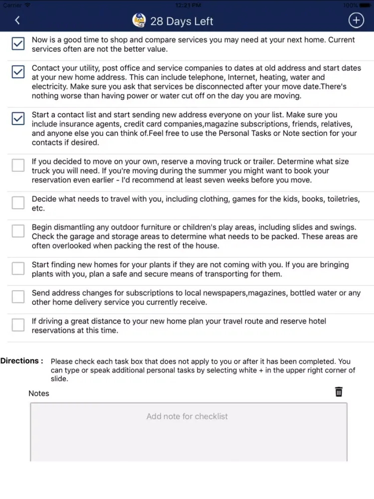 Screenshot di Moving App - Moving Checklist iPad 