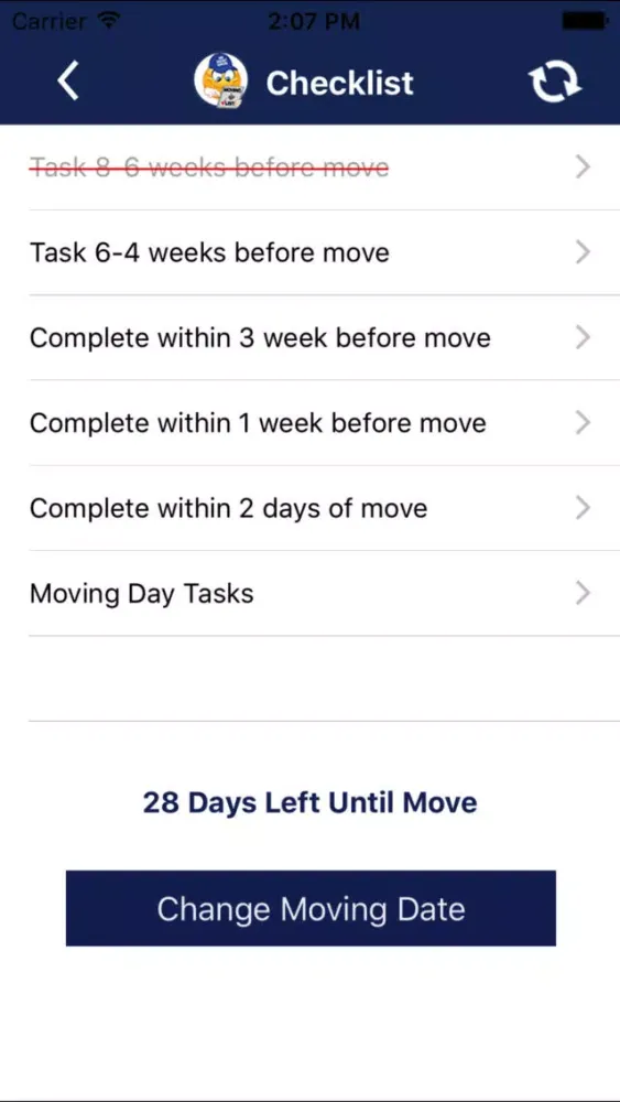 Screenshot di Moving App - Moving Checklist